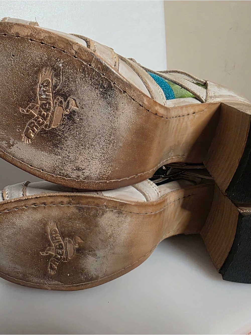 Freebird by Steven ZANE Beige Gladiator Sandals with - Picture 5 of 5